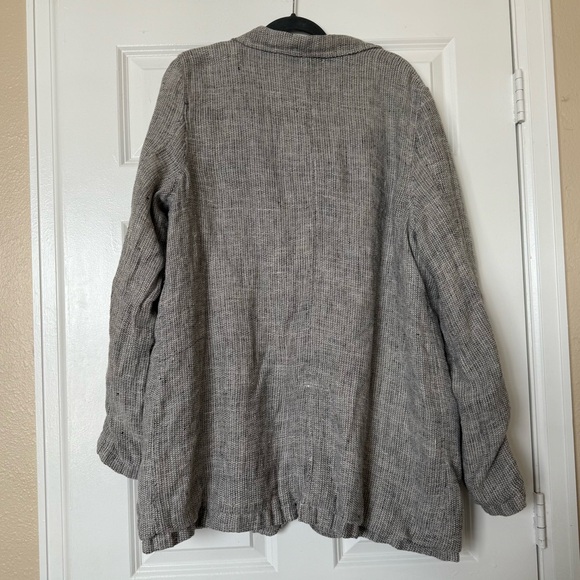 CP Shades linen dree  jacket blazer lagenlook Size Large - Picture 2 of 11